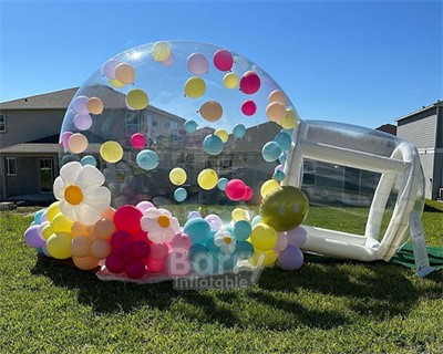 Party Inflatable clear bubble tent camping tent with tunnel 